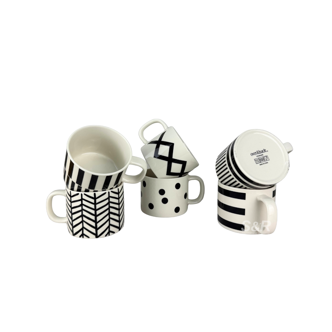 Oven & Back Stoneware 6-piece Mug Set